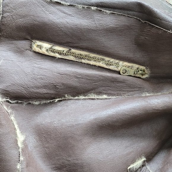 Unique  Leather Winter Coat (Runway piece), size M, brown - Picture 16 of 16